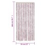 Silver and pink chenille mosquito net curtain 56x200 cm by vidaXL, Mosquito nets for windows - Ref: Foro24-377361, Price: 35,...