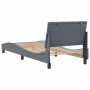 Estructura de cama con cabecero terciopelo gris oscuro 90x190cm de vidaXL, Camas y somieres - Ref: Foro24-3207820, Precio: 13...