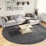 Short hair rug OVIEDO anthracite gray Ø 280 cm by vidaXL, Rugs - Ref: Foro24-375483, Price: 197,93 €, Discount: %