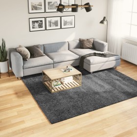 Short hair rug OVIEDO anthracite gray 240x240 cm by vidaXL, Rugs - Ref: Foro24-375474, Price: 117,99 €, Discount: %