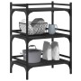 Engineered wood kitchen cart in black, 50x35x75.5 cm by vidaXL, Kitchen and dining carts - Ref: Foro24-842346, Price: 57,45 €...