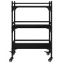 Engineered wood kitchen cart in black, 50x35x75.5 cm by vidaXL, Kitchen and dining carts - Ref: Foro24-842346, Price: 57,45 €...