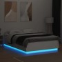 Estructura de cama con LED madera ingeniería blanco 160x200 cm de vidaXL, Camas y somieres - Ref: Foro24-3209597, Precio: 175...