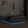 Estructura cama con luces LED madera gris Sonoma 120x190 cm de vidaXL, Camas y somieres - Ref: Foro24-3209658, Precio: 156,56...