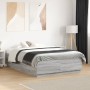 Estructura cama con luces LED madera gris Sonoma 120x190 cm de vidaXL, Camas y somieres - Ref: Foro24-3209658, Precio: 156,56...