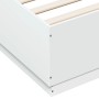 Estructura de cama madera de ingeniería blanca 140x200 cm de vidaXL, Camas y somieres - Ref: Foro24-3209702, Precio: 157,36 €...