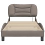 Bed frame with LED lights taupe gray fabric 80x200 cm by vidaXL, Beds and slatted bases - Ref: Foro24-3213666, Price: 172,99 ...