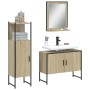 3-piece bathroom furniture set made of oak Sonoma plywood. by vidaXL, Bathroom furniture - Ref: Foro24-3214350, Price: 176,79...