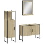 3-piece bathroom furniture set made of oak Sonoma plywood. by vidaXL, Bathroom furniture - Ref: Foro24-3214350, Price: 176,79...