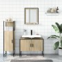 3-piece bathroom furniture set made of oak Sonoma plywood. by vidaXL, Bathroom furniture - Ref: Foro24-3214350, Price: 176,79...