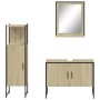 3-piece bathroom furniture set made of oak Sonoma plywood. by vidaXL, Bathroom furniture - Ref: Foro24-3214350, Price: 176,79...