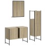 3-piece bathroom furniture set made of oak Sonoma plywood. by vidaXL, Bathroom furniture - Ref: Foro24-3214350, Price: 176,79...