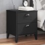 VIKEN black engineered wood bedside table by vidaXL, Nightstands - Ref: Foro24-374909, Price: 62,27 €, Discount: %