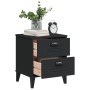 VIKEN black engineered wood bedside table by vidaXL, Nightstands - Ref: Foro24-374909, Price: 62,27 €, Discount: %