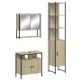 3-piece bathroom furniture set made of Sonoma oak plywood. by vidaXL, Bathroom furniture - Ref: Foro24-3214676, Price: 208,98...