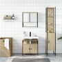 3-piece bathroom furniture set made of Sonoma oak plywood. by vidaXL, Bathroom furniture - Ref: Foro24-3214676, Price: 208,98...