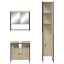 3-piece bathroom furniture set made of Sonoma oak plywood. by vidaXL, Bathroom furniture - Ref: Foro24-3214676, Price: 208,98...