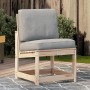 Solid pine wood garden chair 50.5x55x77 cm by vidaXL, Modular outdoor sofas - Ref: Foro24-832615, Price: 40,37 €, Discount: %