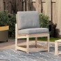 Silla de jardín de madera maciza de pino 50,5x55x77 cm de vidaXL, Sofás modulares de exterior - Ref: Foro24-832615, Precio: 4...