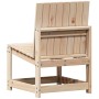 Solid pine wood garden chair 50.5x55x77 cm by vidaXL, Modular outdoor sofas - Ref: Foro24-832615, Price: 40,37 €, Discount: %