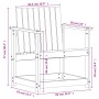 3-piece garden furniture set made of impregnated pine wood by vidaXL, Garden chairs - Ref: Foro24-832634, Price: 101,83 €, Di...