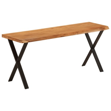 Solid acacia wood bench with natural edge, 105 cm. by vidaXL, Banks - Ref: Foro24-372757, Price: 96,67 €, Discount: %