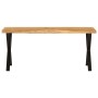 Solid acacia wood bench with natural edge, 105 cm. by vidaXL, Banks - Ref: Foro24-372757, Price: 96,67 €, Discount: %