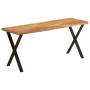 Solid acacia wood bench with natural edge, 105 cm. by vidaXL, Banks - Ref: Foro24-372757, Price: 96,67 €, Discount: %