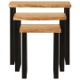 Set of 3 stackable tables with natural solid acacia wood edge. by vidaXL, Side tables - Ref: Foro24-372760, Price: 151,13 €, ...