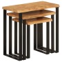 Set of 3 stackable tables with natural solid acacia wood edge. by vidaXL, Side tables - Ref: Foro24-372760, Price: 151,13 €, ...