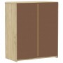 Cajonera SAUDA madera maciza de pino color roble 76,5x39x91 cm de vidaXL, Cajoneras - Ref: Foro24-377595, Precio: 141,42 €, D...