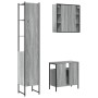 3-piece bathroom furniture set made of gray Sonoma plywood by vidaXL, Bathroom furniture - Ref: Foro24-3214738, Price: 210,99...