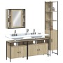 Juego de muebles de baño 4 pzas madera ingeniería roble Sonoma de vidaXL, Muebles de baño - Ref: Foro24-3214746, Precio: 295,...