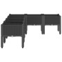 Jardinera con patas PP negro 160x120x42 cm de vidaXL, Maceteros y jardineras - Ref: Foro24-367908, Precio: 114,22 €, Descuent...