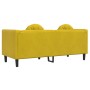 Sofá con cojines 2 plazas terciopelo amarillo de vidaXL, Sofás - Ref: Foro24-372638, Precio: 272,92 €, Descuento: %