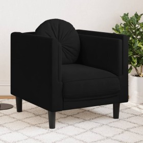 Armchair with black velvet cushion by vidaXL, Sofas - Ref: Foro24-372627, Price: 168,08 €, Discount: %