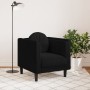 Sillón con cojín terciopelo negro de vidaXL, Sofás - Ref: Foro24-372627, Precio: 168,08 €, Descuento: %