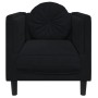 Sillón con cojín terciopelo negro de vidaXL, Sofás - Ref: Foro24-372627, Precio: 168,08 €, Descuento: %