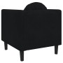 Sillón con cojín terciopelo negro de vidaXL, Sofás - Ref: Foro24-372627, Precio: 168,08 €, Descuento: %