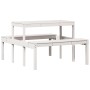 Mesa de pícnic madera maciza de pino blanco 110x134x75 cm de vidaXL, Mesas de jardín - Ref: Foro24-832558, Precio: 99,92 €, D...