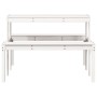 Mesa de pícnic madera maciza de pino blanco 110x134x75 cm de vidaXL, Mesas de jardín - Ref: Foro24-832558, Precio: 99,92 €, D...