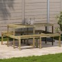 Picnic table made of impregnated pine wood, 160x134x75 cm. by vidaXL, Garden tables - Ref: Foro24-832566, Price: 143,28 €, Di...