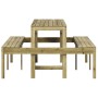 Mesa de pícnic madera pino impregnada 160x134x75 cm de vidaXL, Mesas de jardín - Ref: Foro24-832566, Precio: 143,28 €, Descue...