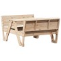 Solid pine wood picnic table for children 88x122x58 cm by vidaXL, Garden tables - Ref: Foro24-832601, Price: 102,97 €, Discou...