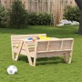 Solid pine wood picnic table for children 88x122x58 cm by vidaXL, Garden tables - Ref: Foro24-832601, Price: 102,97 €, Discou...