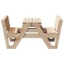 Solid pine wood picnic table for children 88x122x58 cm by vidaXL, Garden tables - Ref: Foro24-832601, Price: 102,97 €, Discou...