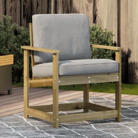 Silla de jardín madera de pino impregnada 62x56x77 cm de vidaXL, Sofás modulares de exterior - Ref: Foro24-832629, Precio: 48...