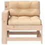 Garden sofa with armrests and solid pine wood cushion. by vidaXL, Outdoor sofas - Ref: Foro24-844913, Price: 82,61 €, Discoun...