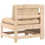 Garden sofa with armrests and solid pine wood cushion. by vidaXL, Outdoor sofas - Ref: Foro24-844913, Price: 82,61 €, Discoun...