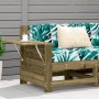 Garden sofa with armrests and cushion made of impregnated pine wood. by vidaXL, Outdoor sofas - Ref: Foro24-844918, Price: 11...